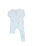 Sleep Romper Pajamas - Stripe Cabana Light Blue