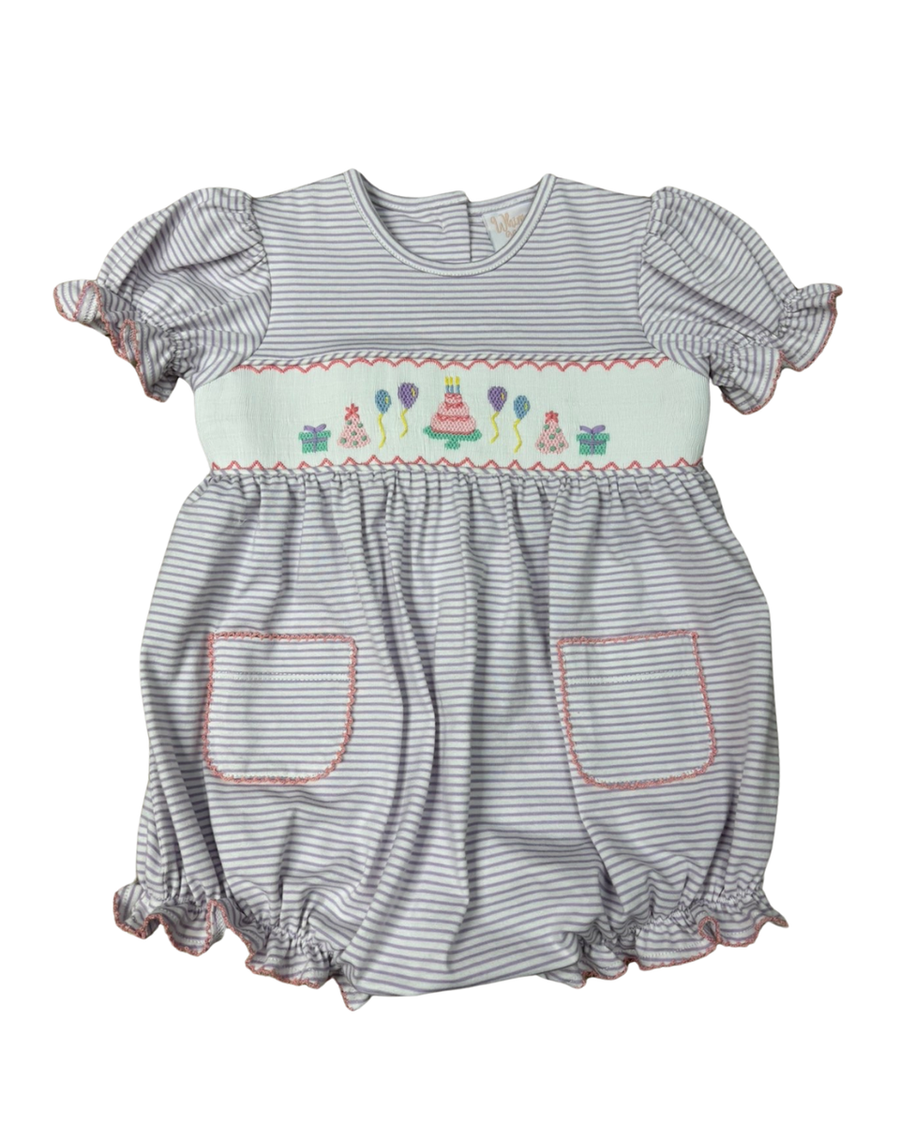Birthday Bash Smocked Pocket Bubble