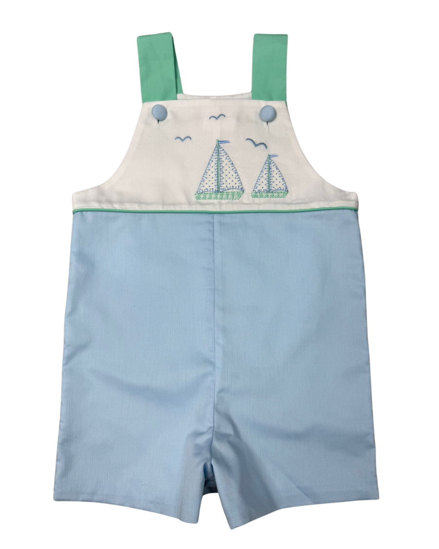 St John Sailboats Applique Jon Jon