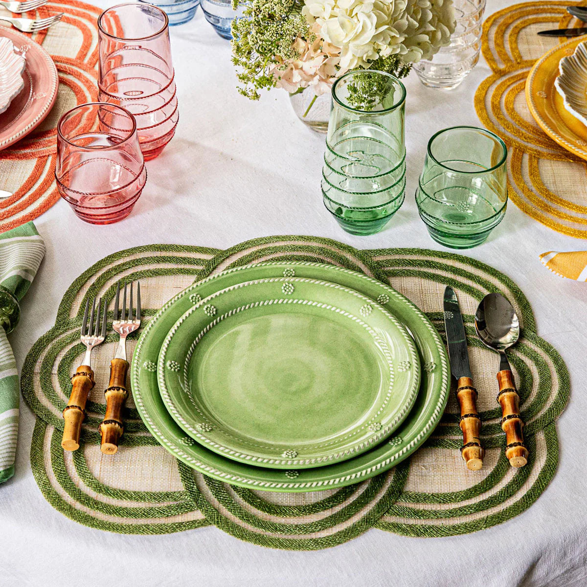 Melamine Dinner Plate Set/4 - Seagrass