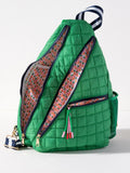 Ezra Sling Bag - Green or Ivory