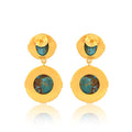 Island Hopping Drop Earrings - Turquoise