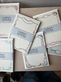 French Menu Stationery Set of 8
