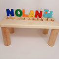 Personalized Puzzle Name Bench