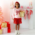 Candy Cane Swirl Christmas Gemstone Headband  - Kids Hair