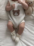 Little Bear Baby Booties - Cream