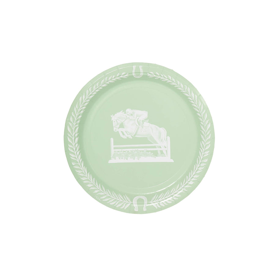 Equestrian Jasperware Inspired Dessert Paper Plates Set of 8