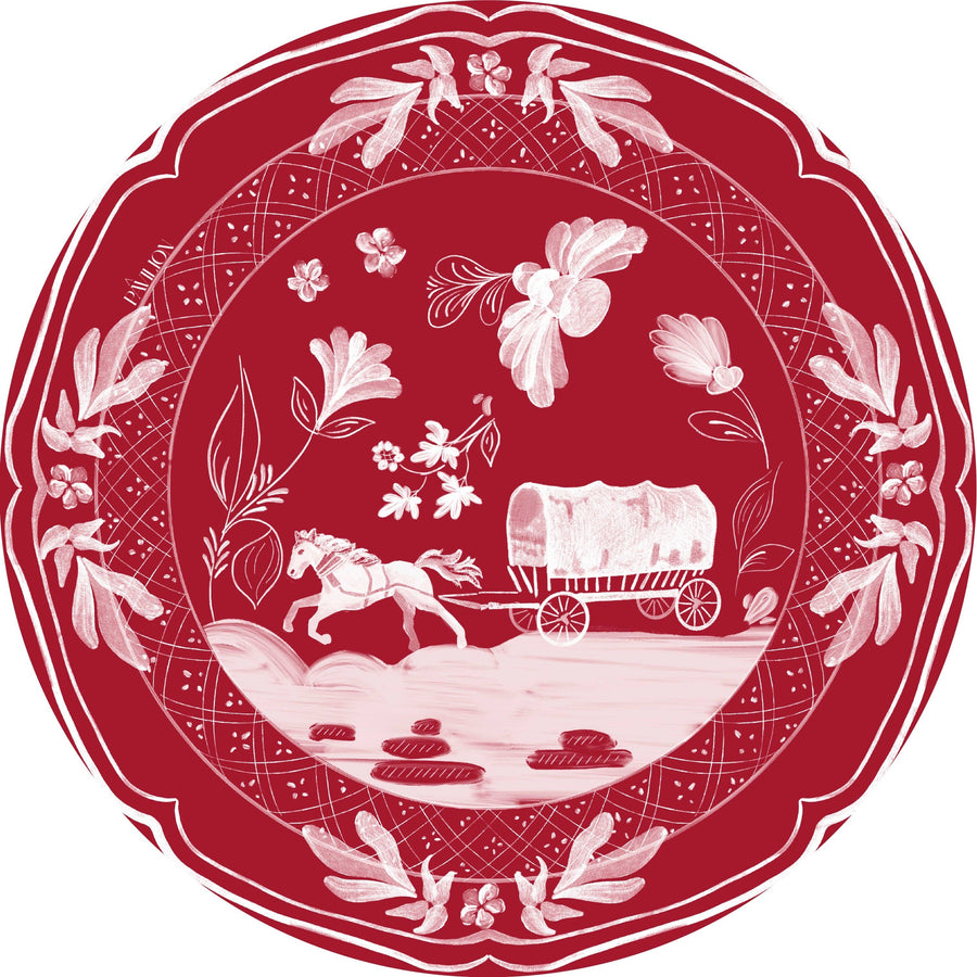  Norman Wagon Wheel Mini Hors d'oeuvre Paper Plates - 50 Pck