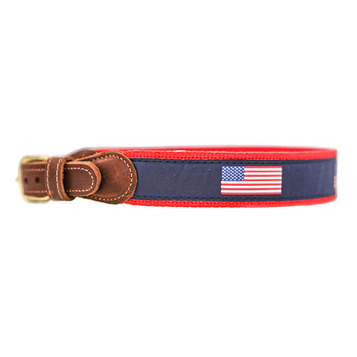 Boys Belt Flags on Navy