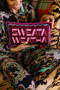 Sweata Weatha Needlepoint Pillow
