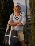 Maurice V-Neck Sweater - Xenon Blue