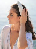 Knotted Woven Headband - Blue/Red/White