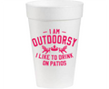 I'm Outdoorsy - 16oz Styrofoam Cups