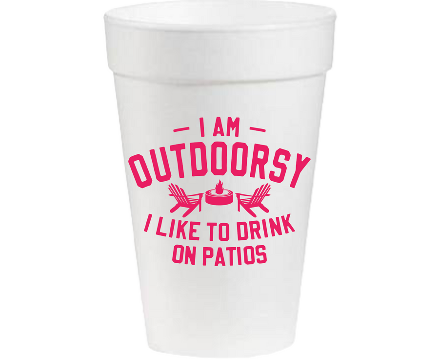 I'm Outdoorsy - 16oz Styrofoam Cups