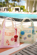 Icon Mini Canvas Tote - Embroidered - Sea Stripes