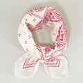 Cherry & Paisley Floral Bandana Head Wrap Square Scarf