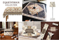Saddles & Silk Mahjong Mat | Equestrian