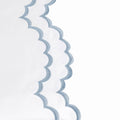 Double Scallop Embroidered Percale Euro Sham Pair