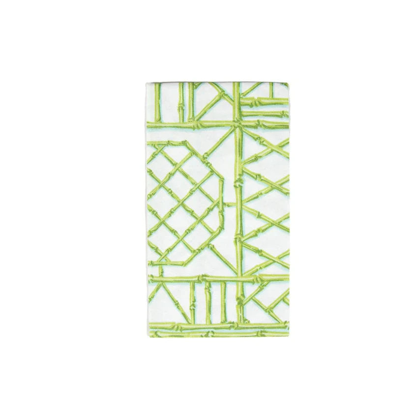 Bamboo Screen Moss Green Guest Towels