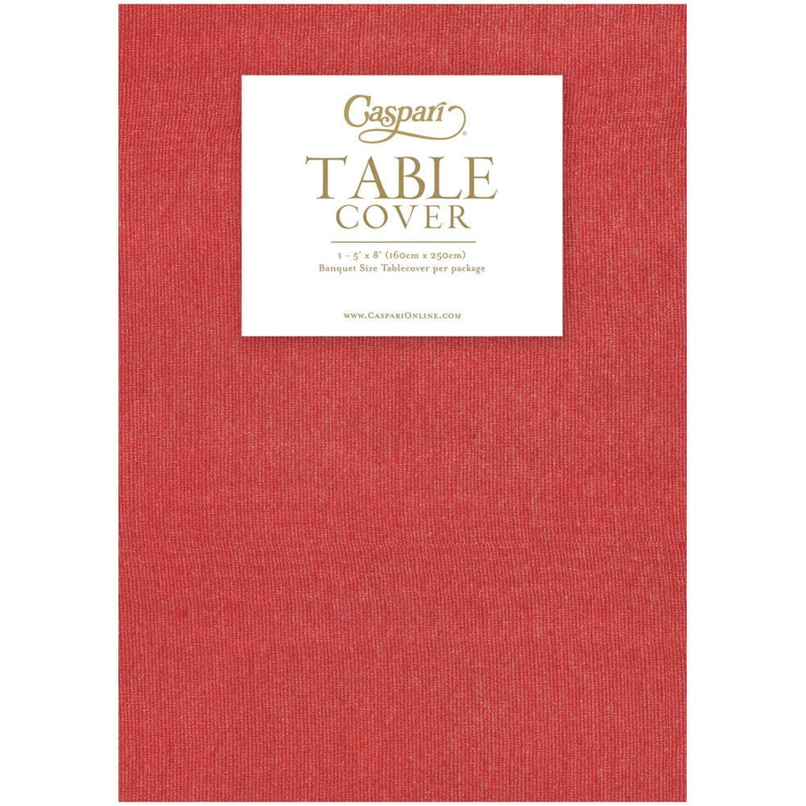 MOIRE RED-PAPER LINEN Tablecloth 8x5