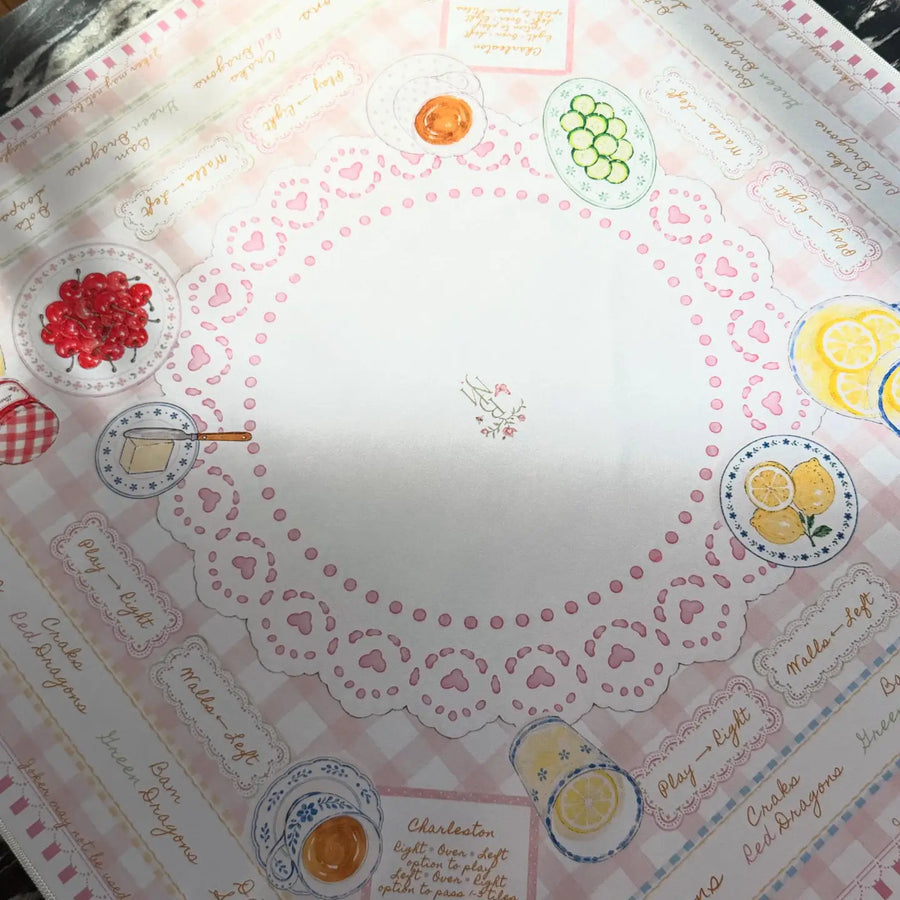 Farmers Market Mahjong Mat | Double-Sided American Mahjong Mat