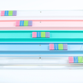 MAHJONG RACKS | Premium Acrylic | 4 Racks + 4 Pushers: Solid Citrus Green / Chartreuse