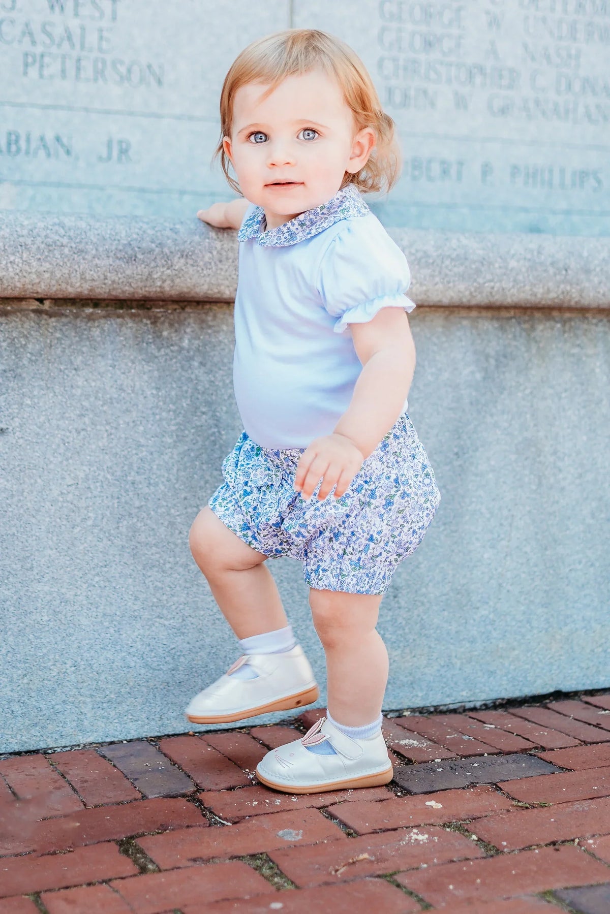 Olivia Blue Floral Bloomers
