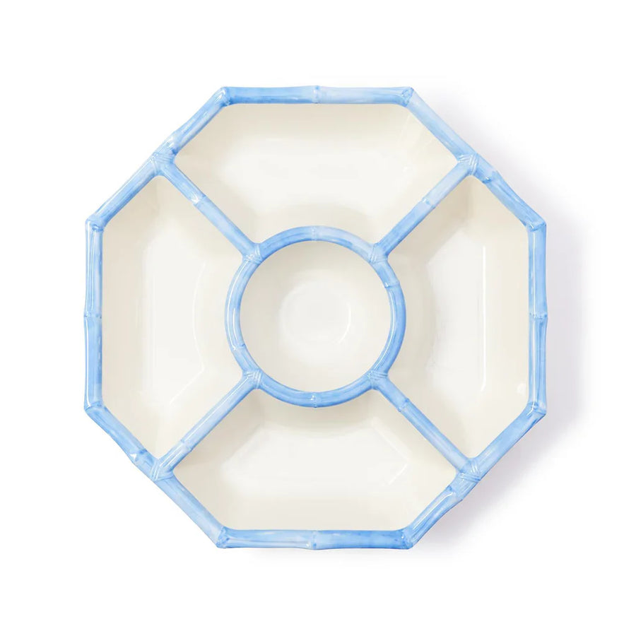 Blue Bamboo Chip and Dip Platter