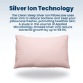 Clean Sleep Silver Ion Pillowcase (Pair)m