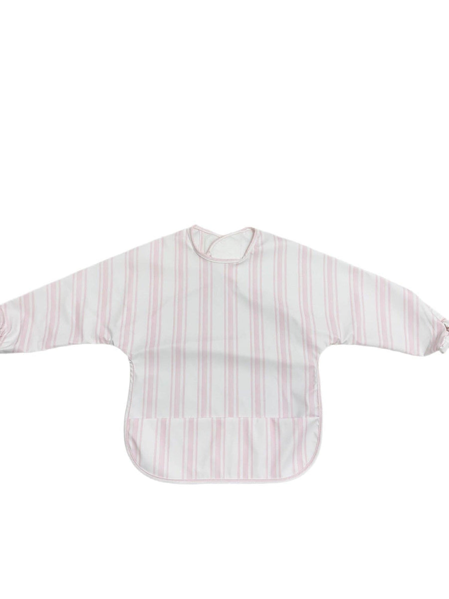 Signature Catch All Bib - Light Pink Stripe