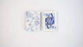 Blue Floral Canasta Cards with Points