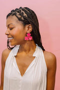 Kaia Raffia Flower Earring