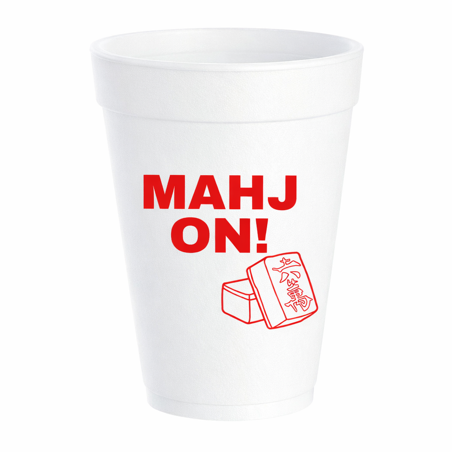 Mahjong - 16oz Styrofoam Cups