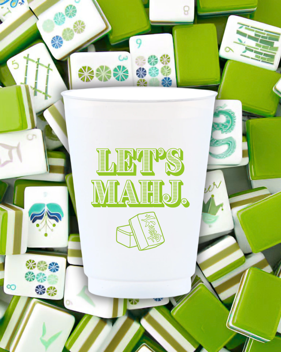 Let's Mahj Reusable Frost Flex Cups