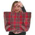 Tartan Tote with PVC Coated Exterior