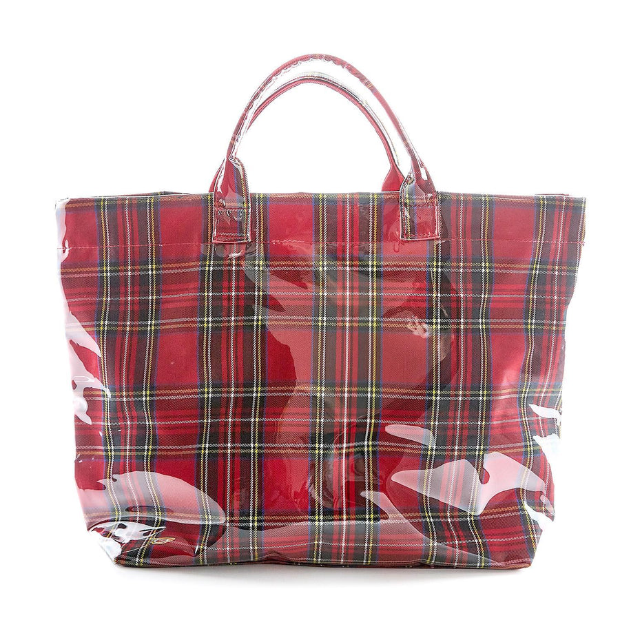 Tartan Tote with PVC Coated Exterior