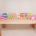 Personalized Puzzle Name Bench