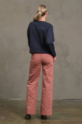 Vintage Seam Wide Denim Pants