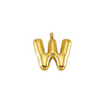 Puffy Gold Letter Pendant
