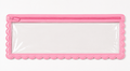 Splash-Proof Mahjong Card Holder for Pool Mahjong - Pink Scallops STANDARD SIZE