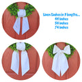 Linen Blend Sashes: Thistle (light purple) / 54 inches