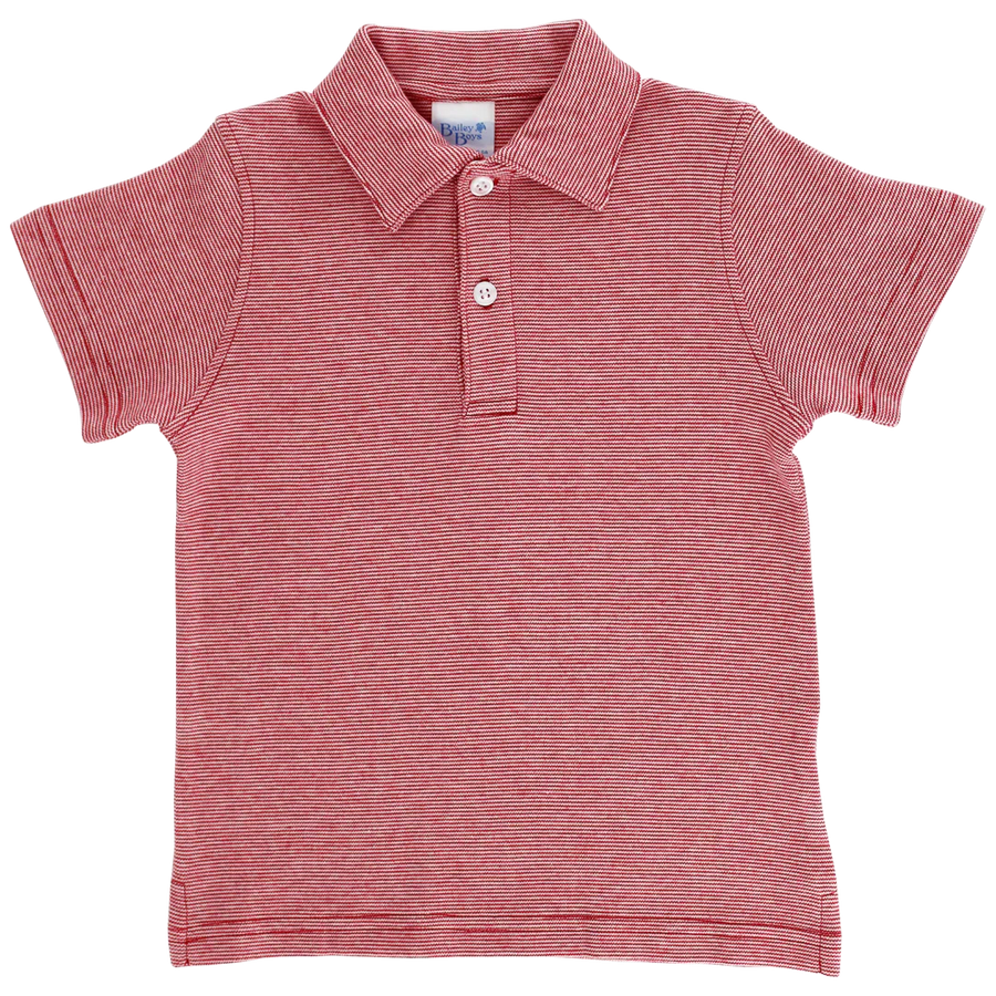 Baseball Polo Red