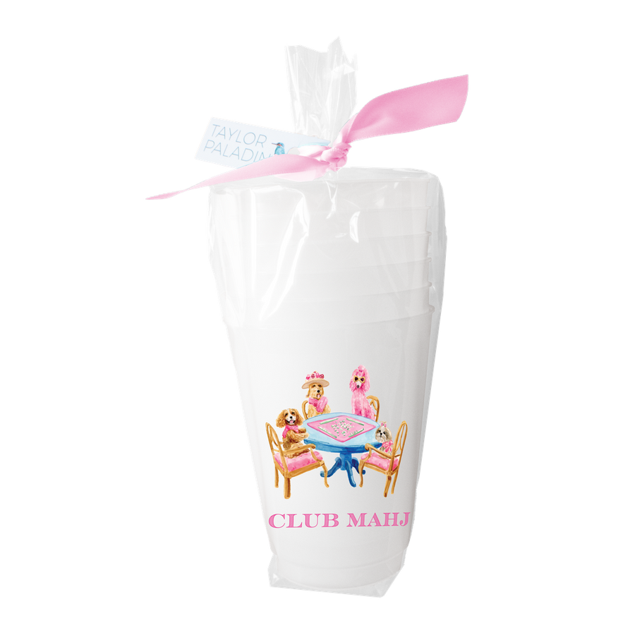 Mahjong Dogs Frosted Cup