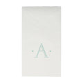 Antique Initial-Robin's Egg Paper Linen Boxed Guest Towels