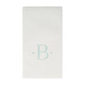 Antique Initial-Robin's Egg Paper Linen Boxed Guest Towels