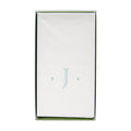 Antique Initial-Robin's Egg Paper Linen Boxed Guest Towels