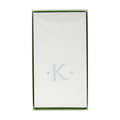 Antique Initial-Robin's Egg Paper Linen Boxed Guest Towels