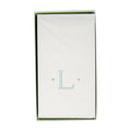 Antique Initial-Robin's Egg Paper Linen Boxed Guest Towels