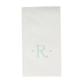 Antique Initial-Robin's Egg Paper Linen Boxed Guest Towels