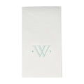 Antique Initial-Robin's Egg Paper Linen Boxed Guest Towels